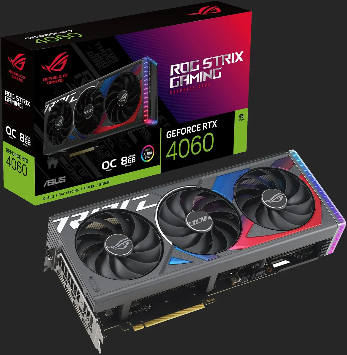 Carte grphique asus rog strix NVIDIA RTX 4060