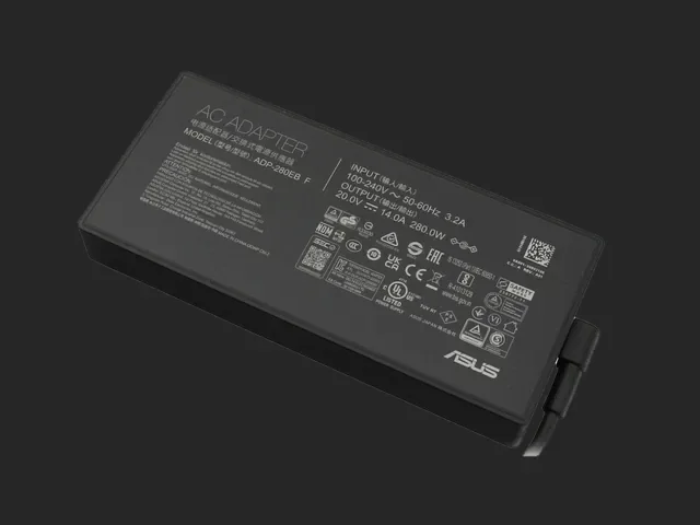 Chargeur Asus gamer 280W(avec pointe centrale)