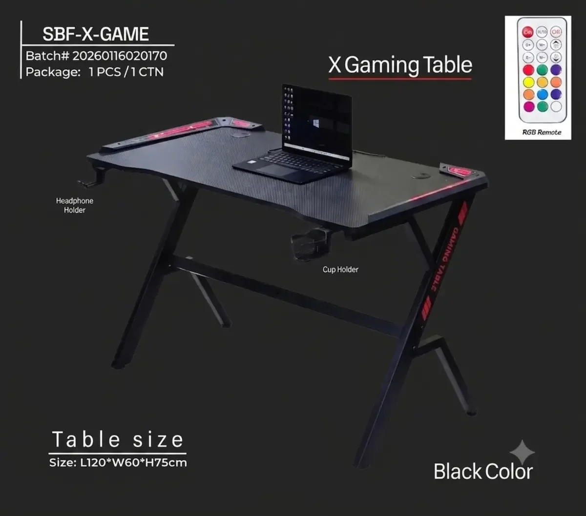 Bureau gamer SBF-X-GAME